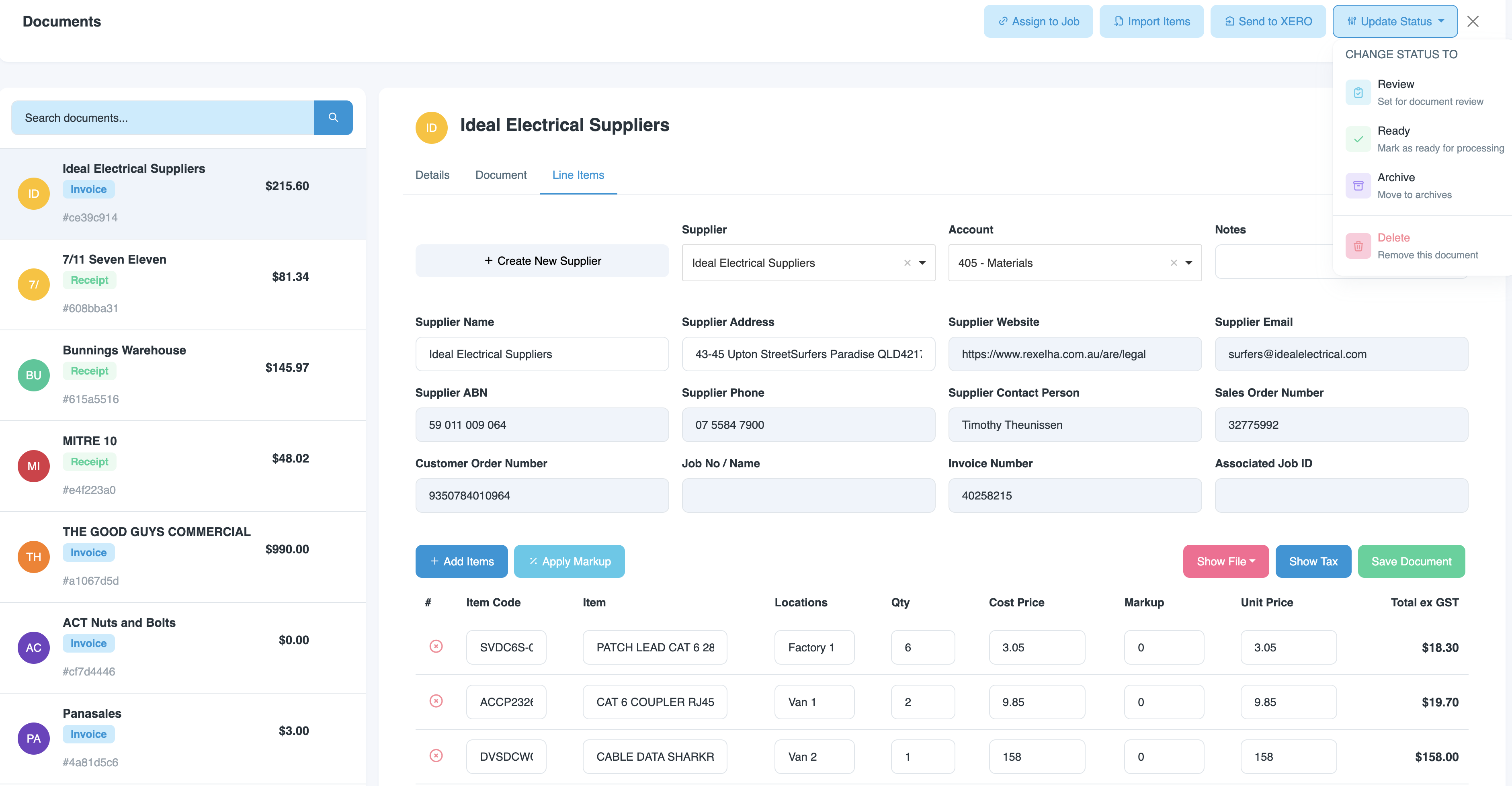 Document Reader & Expense Tracking